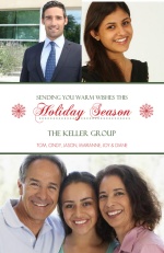 Multi Photo Business Holiday Greeting Card