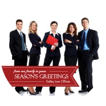 Red Banner Business Holiday Photo Card