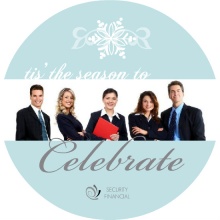 Elegant Winter Wonderland  Business Holiday Card