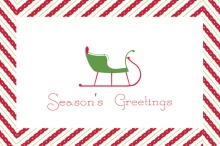 Vintage Sleigh Business Holiday Card