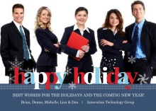 Classic Business Holiday Greeting Card