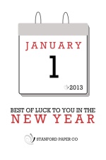New Year Greetings Company Holiday Card