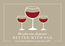 Fine Wine 30th Birthday Invitation