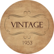 VINTAGE 1953 Round Birthday Invitation