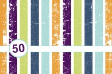 Stripes 50th Birthday Party Invite