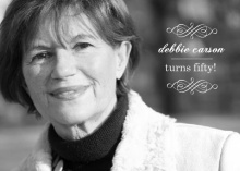 Elegant Black and White 50th Birthday Invitation