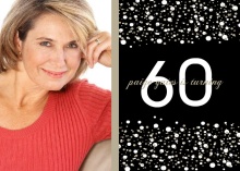 Confetti Photo 60th Birthday Invitations