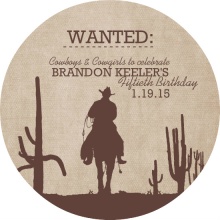Lone Ranger  50th Birthday Invitation