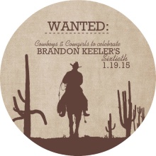 Lone Ranger  60th Birthday Invite