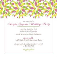 Bright Floral 60th Birthday Invitation