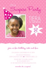 Birthday Party Hat Surprise Birthday Invitation