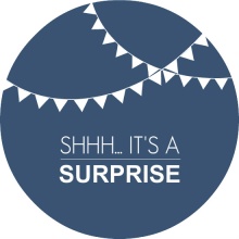 Hanging Flags Surprise Birthday invitation