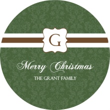 Monogram Custom Christmas Card