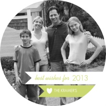 Modern Banner New Years Photo Card