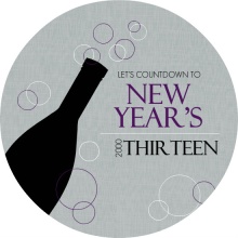 Popping Bubbly New Years Party Invitation