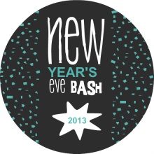 Falling Confetti New Years Eve Party Invite