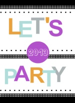 Multicolored New Years Eve Invite