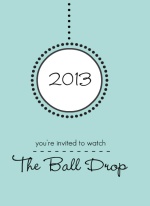 New Years Ball New Years Invitation