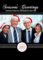 Black Formal Business Calendar Card