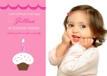 Cupcake Birthday Party Invitation