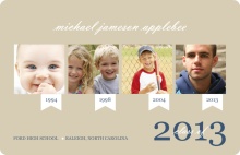 Taupe Timeline  Graduation Announcement