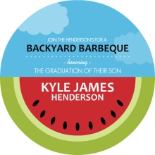 Watermelon Graduation Invitation