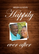 Rustic Wood Grain Anniversary Invite and Rsvp