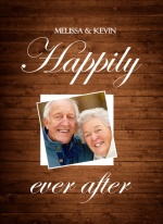 Rustic Wood Grain Anniversary Invite and Rsvp