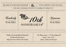 Western Love Anniversary Invitation