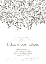 Elegant and Simple Anniversary Invite