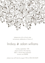 Elegant and Simple Anniversary Invite