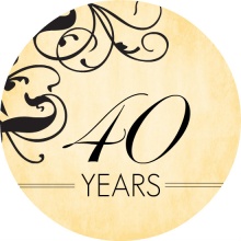 Tea Stained Anniversary Invite