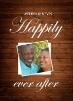 Rustic Wood Grain Anniversary Invite and Rsvp