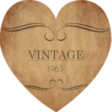 Vintage Brown Wine Label Birthday Invitation