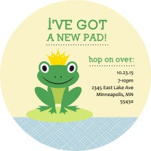 Frog Housewarming Party Invitation