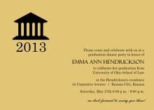 Gold Law School Grad Invitation