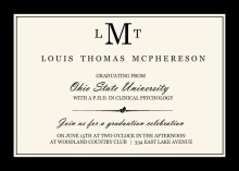 Classic Diploma Invitation 