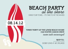 Surfs Up Summer Party Invitation