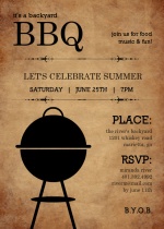 Rustic Backyard BBQ Invite