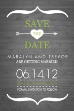 Modern Rustic Gray and White Tree Save The Date
