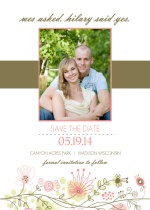Spring Floral Border Save The Date
