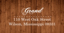 Wooden Picture Perfect Love  Address Label
