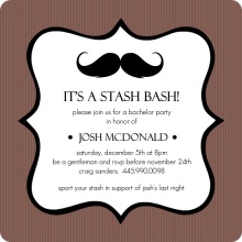 Stash Bash Bachelor Party Invite