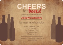 Rustic Beer Bachelor Party Invitation