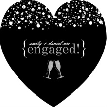 Champagne Toast Engagement Party Invitation