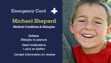 Blue Student Medical Card