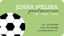 Green Soccer Mommy Card