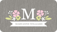 Country Flowers Personal Business Card