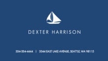 Navy Blue Nautical Business Card