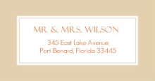 Birch Tree and Fall Leaves  Address Label